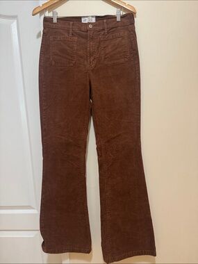 GAP Chestnut Brown Corduroy Flare Pants
